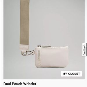 Lululemon dual wristlet key pouch